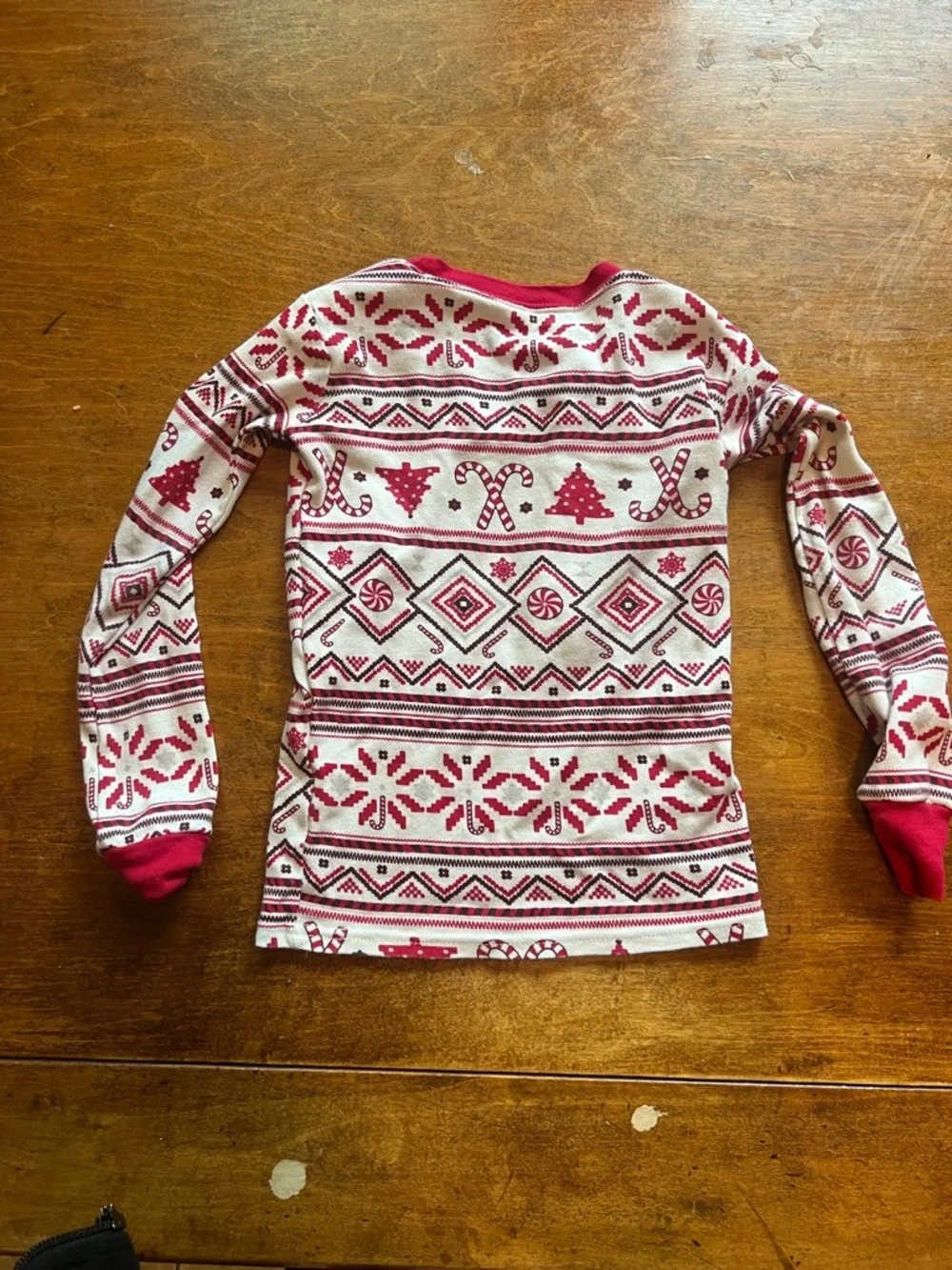 The Children’s Place Christmas Pajama Set Size 6 Red Fair Isle Holiday PJ Set
